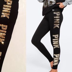 Pink Cotton Yoga Pants